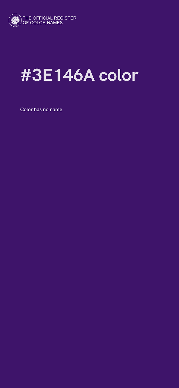 #3E146A color image