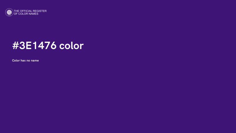 #3E1476 color image