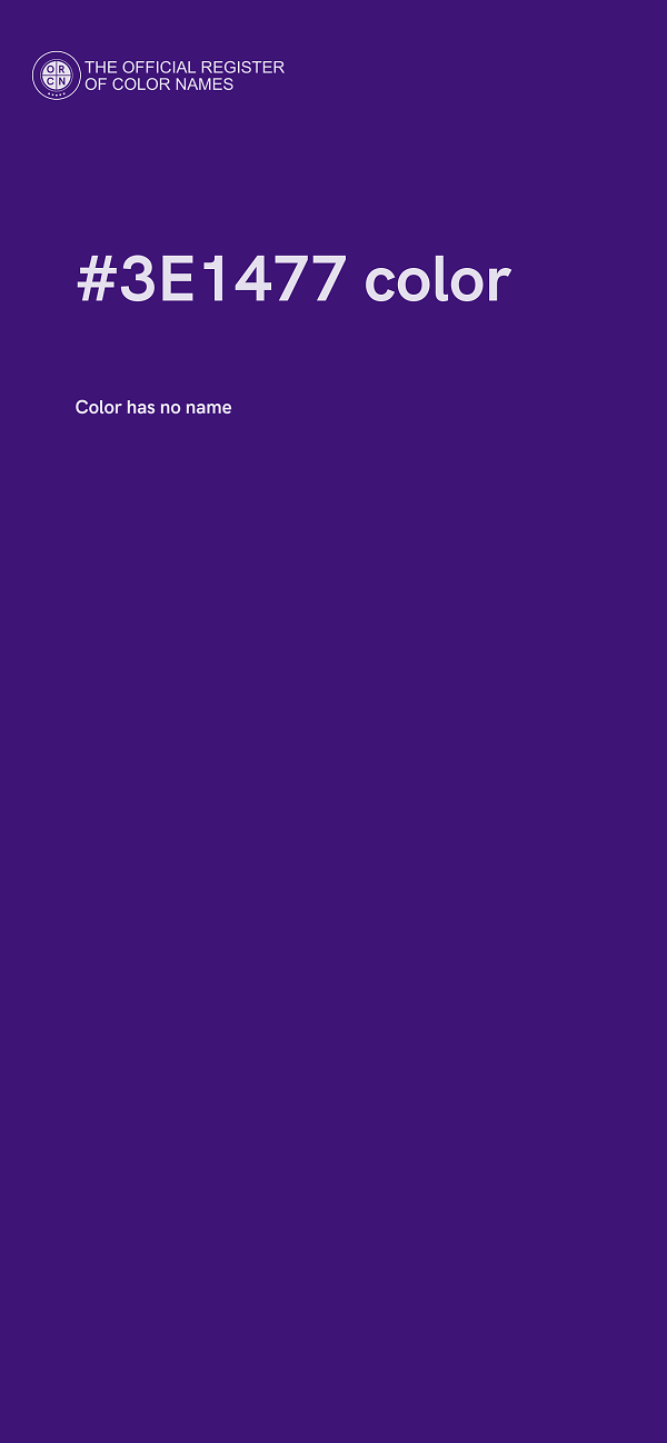 #3E1477 color image
