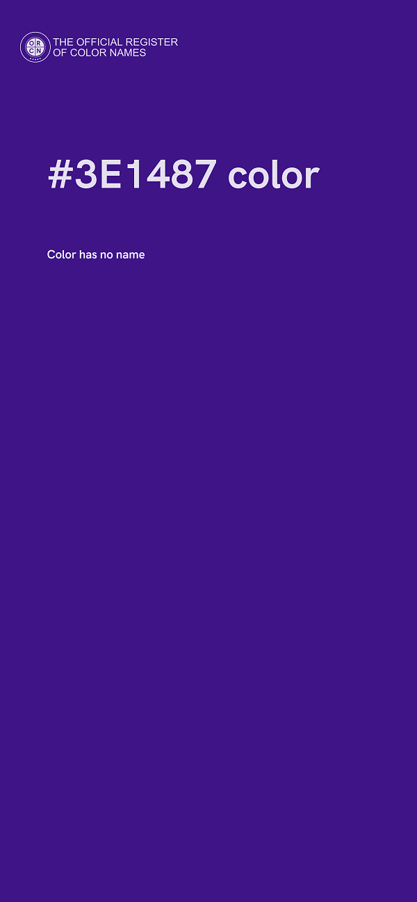 #3E1487 color image