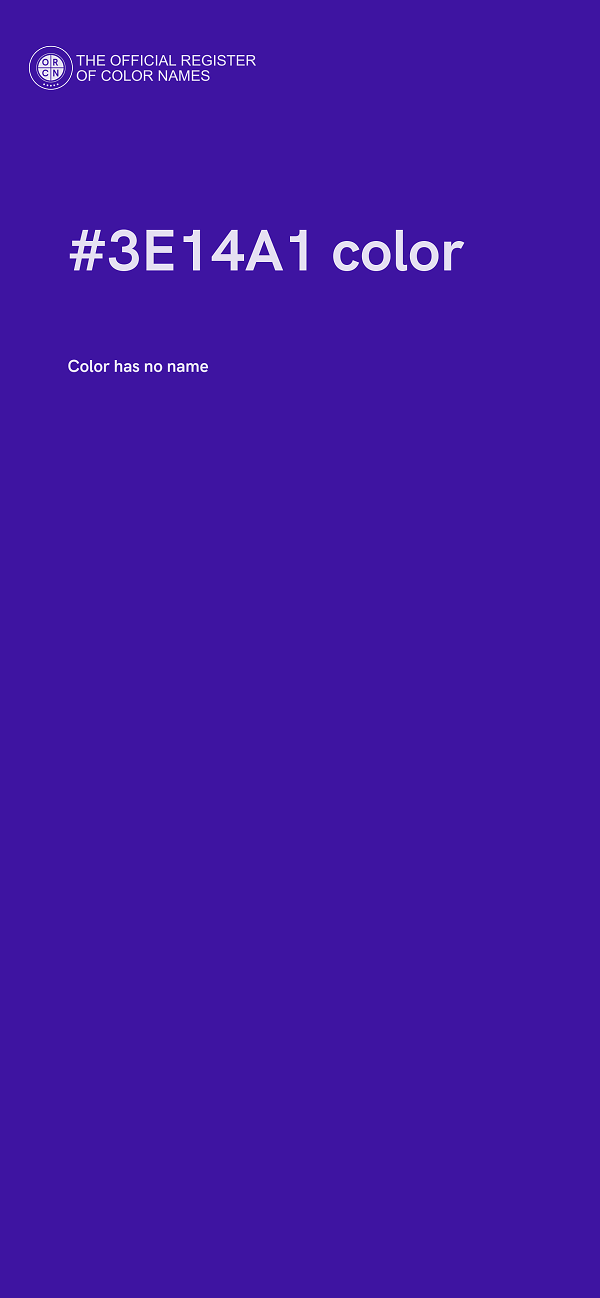 #3E14A1 color image