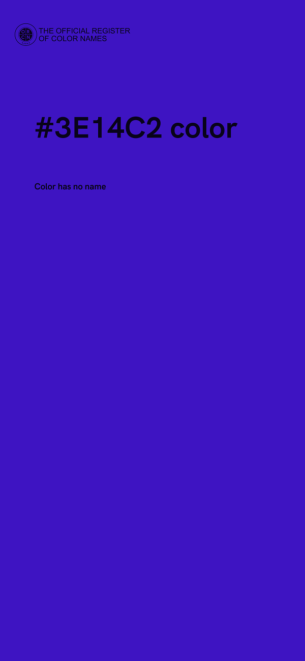 #3E14C2 color image