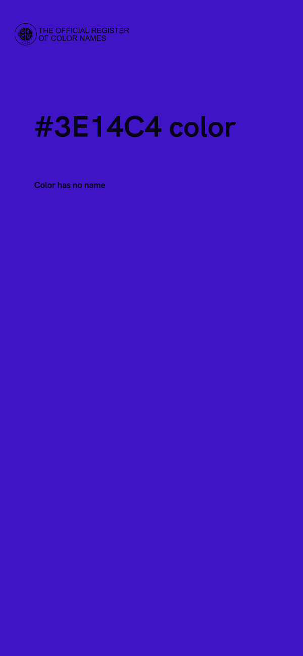 #3E14C4 color image