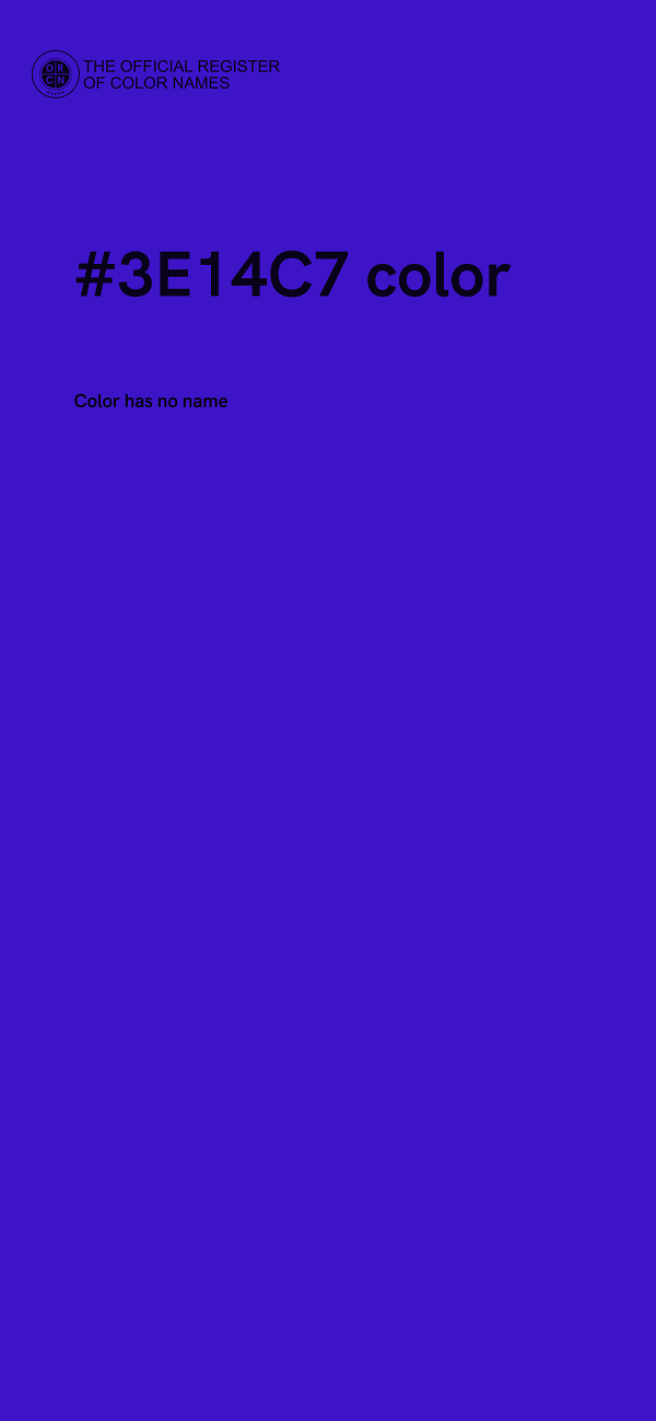 #3E14C7 color image