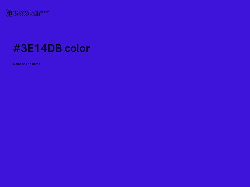 #3E14DB color image