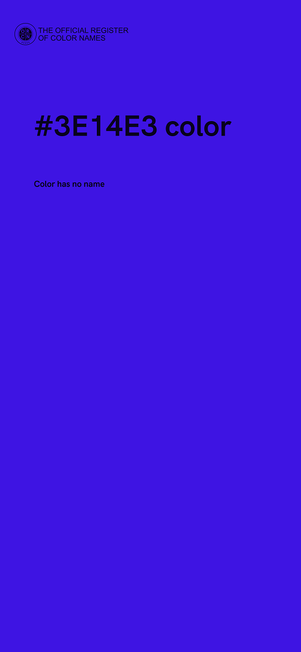 #3E14E3 color image