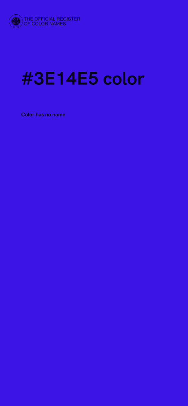 #3E14E5 color image