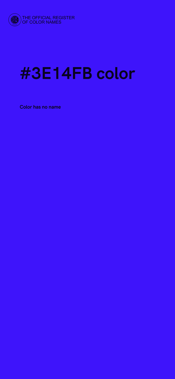 #3E14FB color image