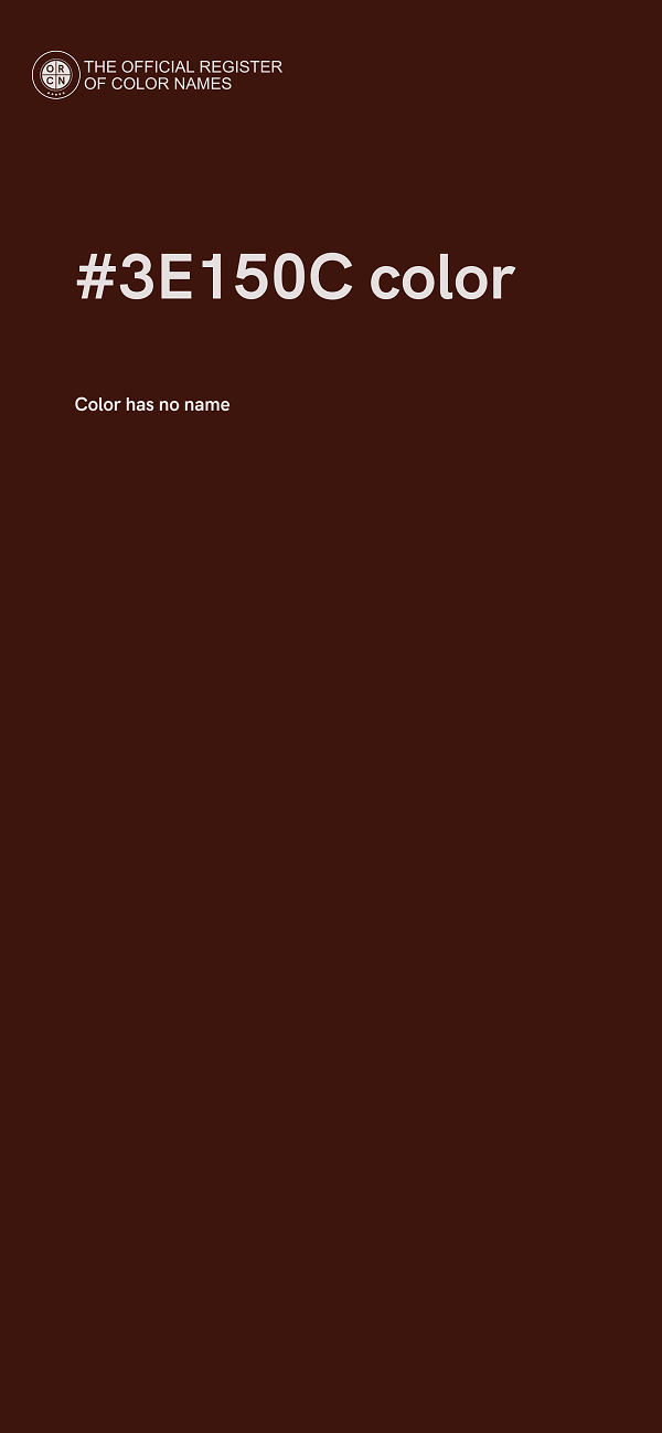 #3E150C color image
