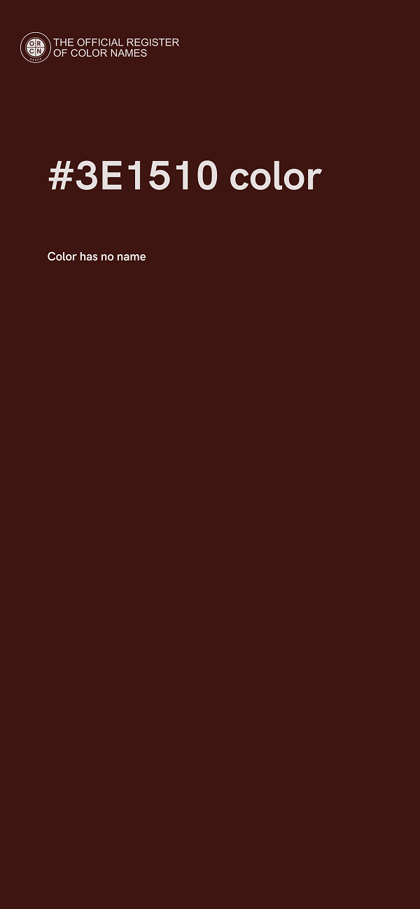 #3E1510 color image