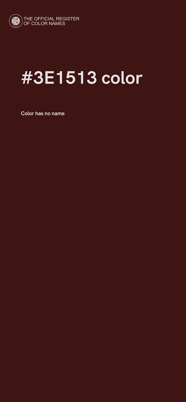 #3E1513 color image