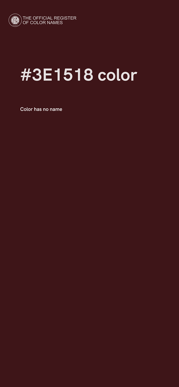 #3E1518 color image
