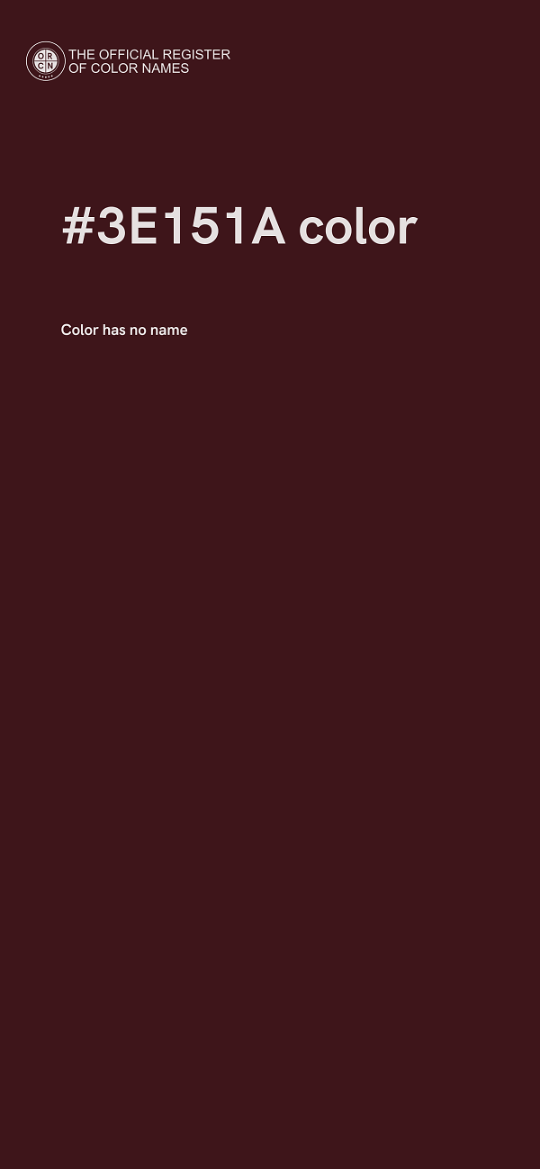 #3E151A color image