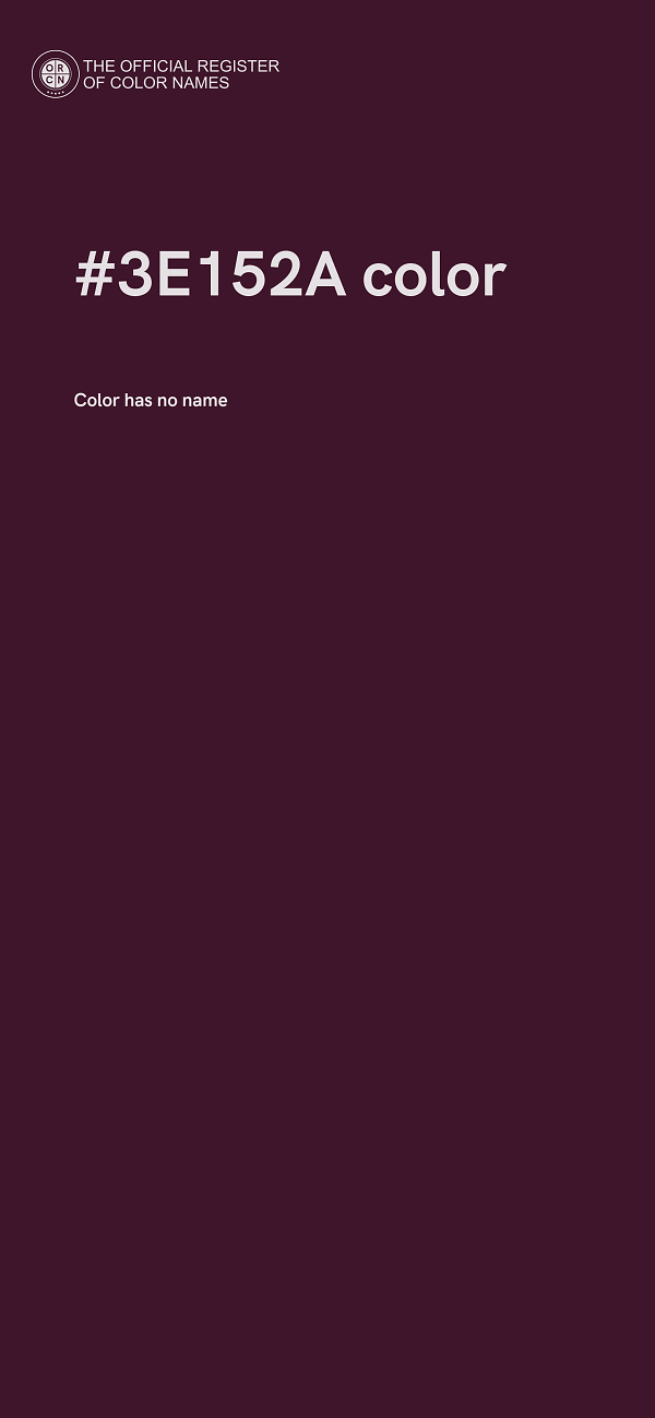 #3E152A color image
