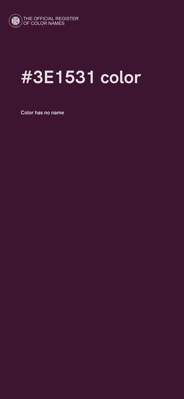 #3E1531 color image