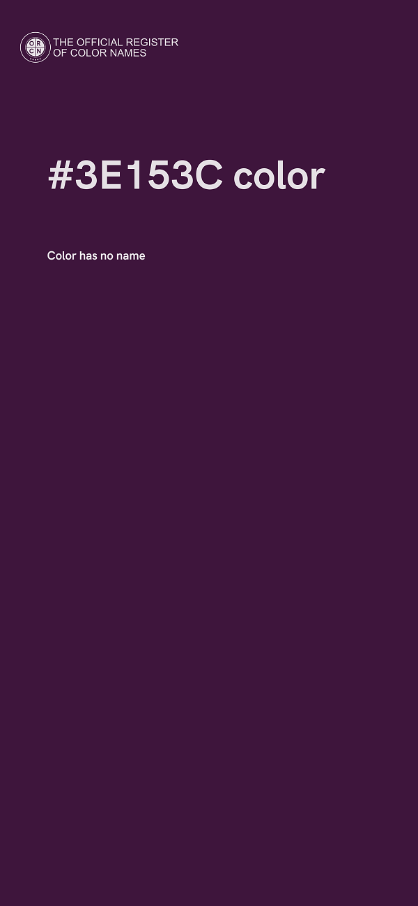 #3E153C color image
