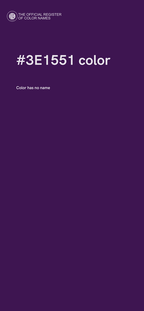#3E1551 color image