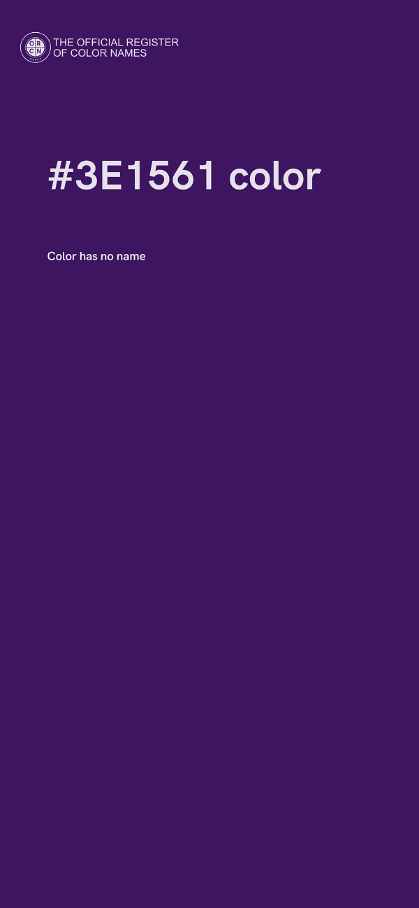 #3E1561 color image