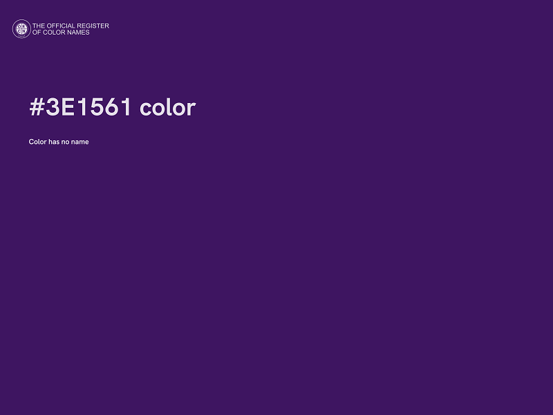 #3E1561 color image