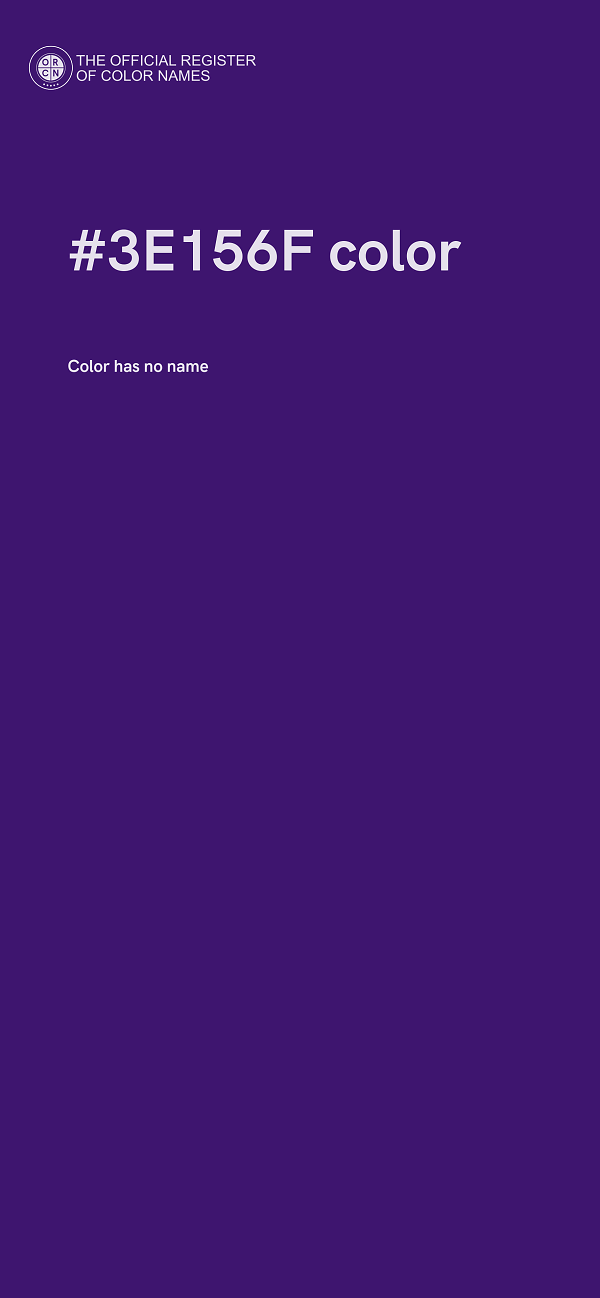 #3E156F color image