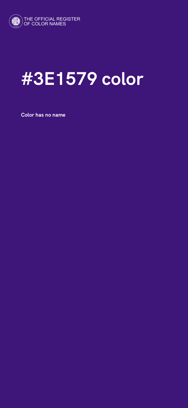 #3E1579 color image