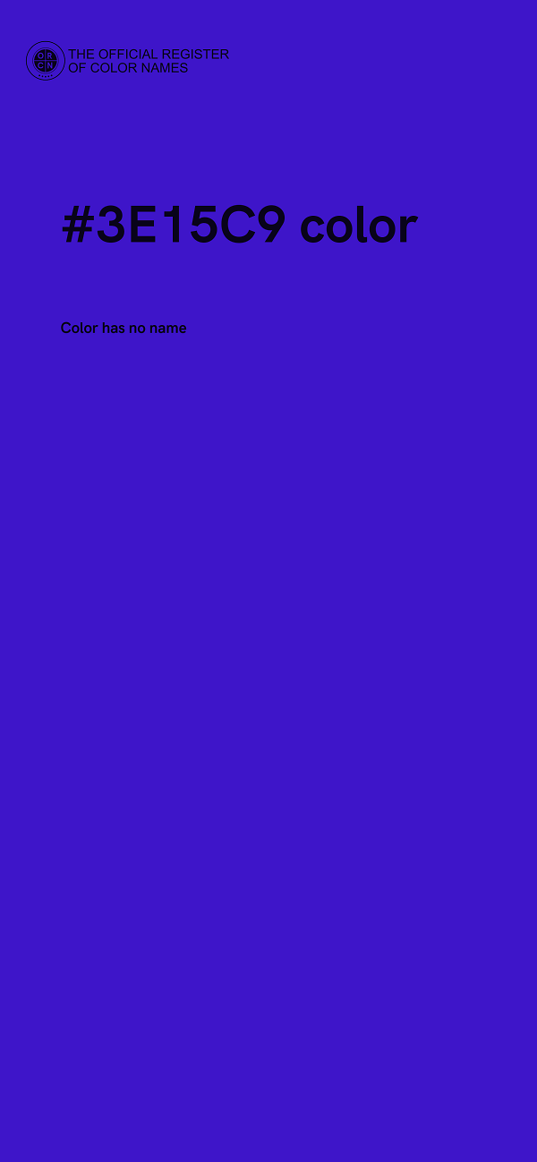 #3E15C9 color image