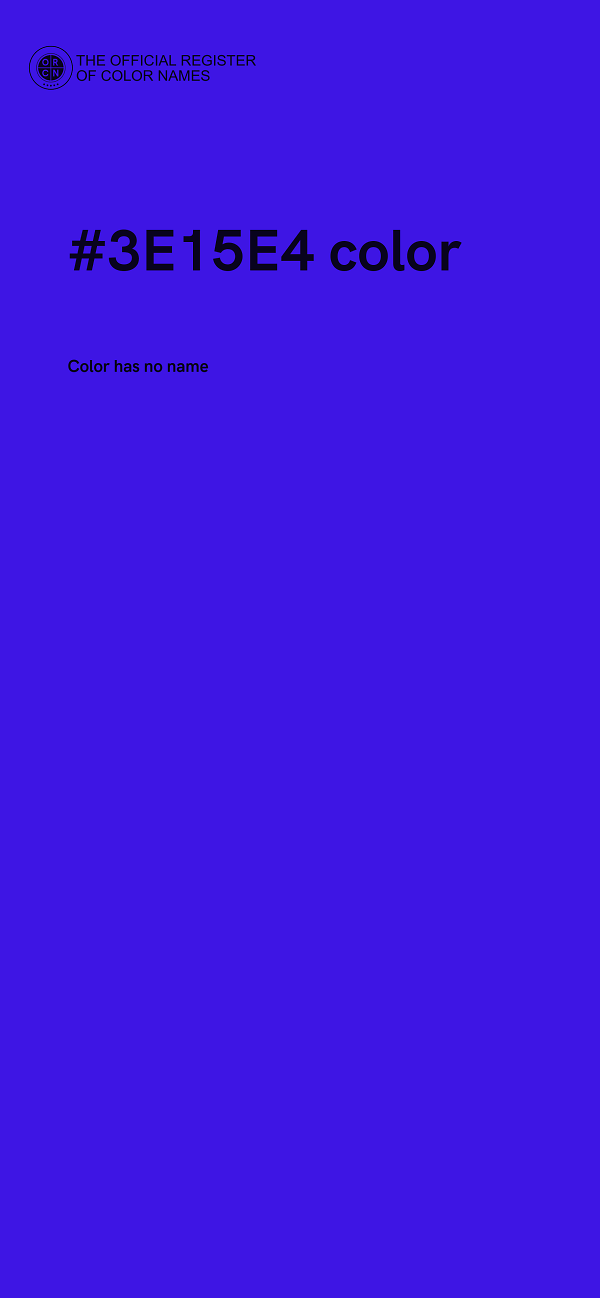 #3E15E4 color image