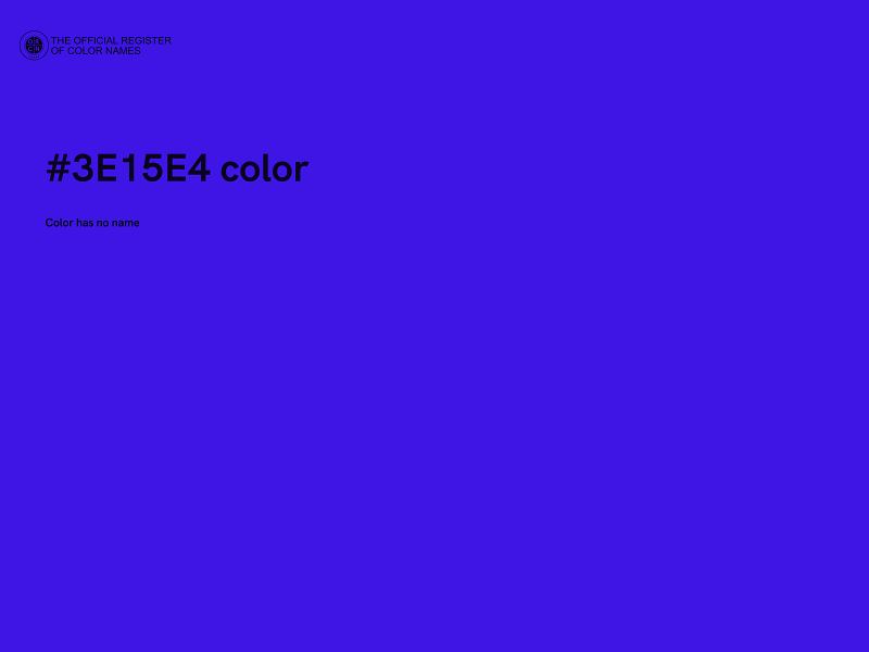 #3E15E4 color image