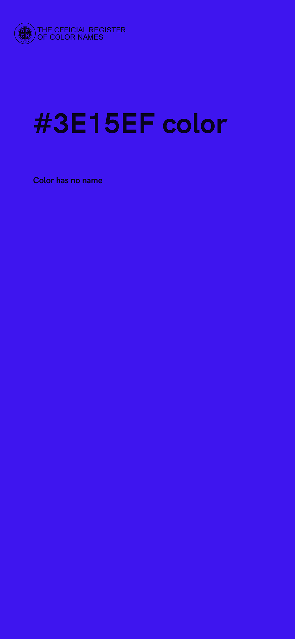#3E15EF color image