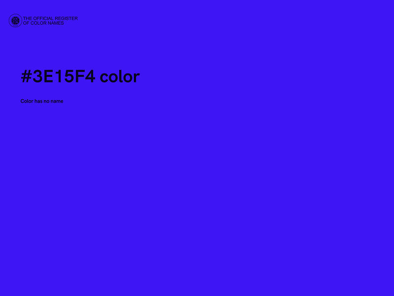 #3E15F4 color image