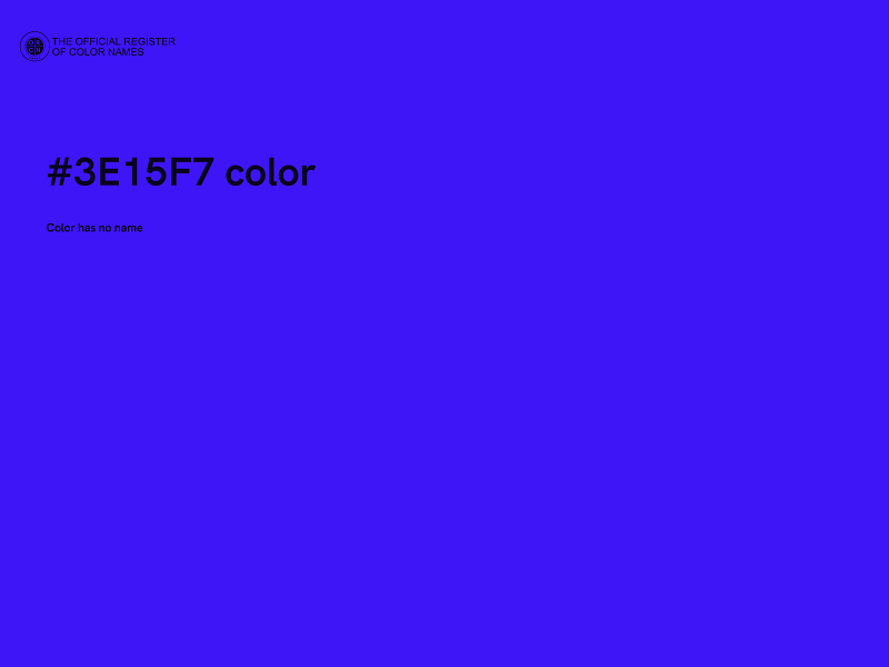 #3E15F7 color image