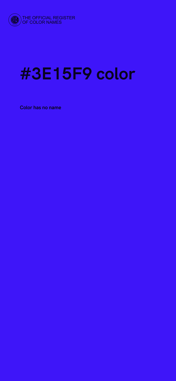 #3E15F9 color image