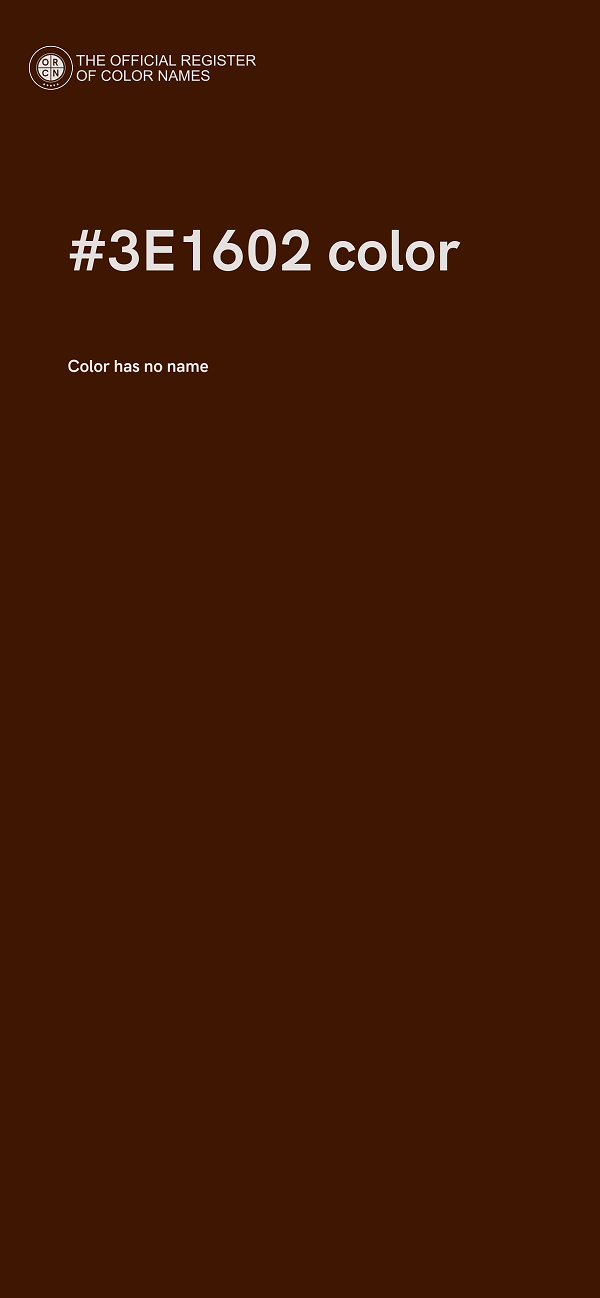 #3E1602 color image