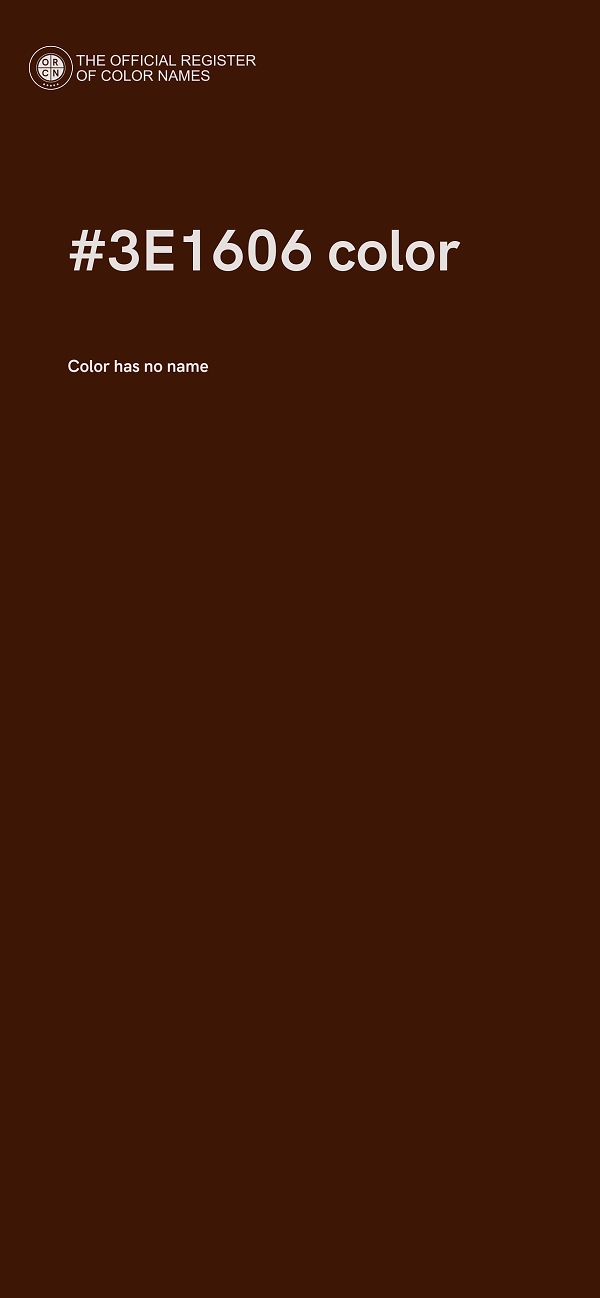 #3E1606 color image