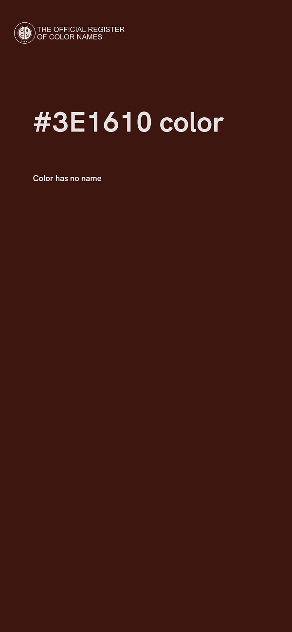 #3E1610 color image