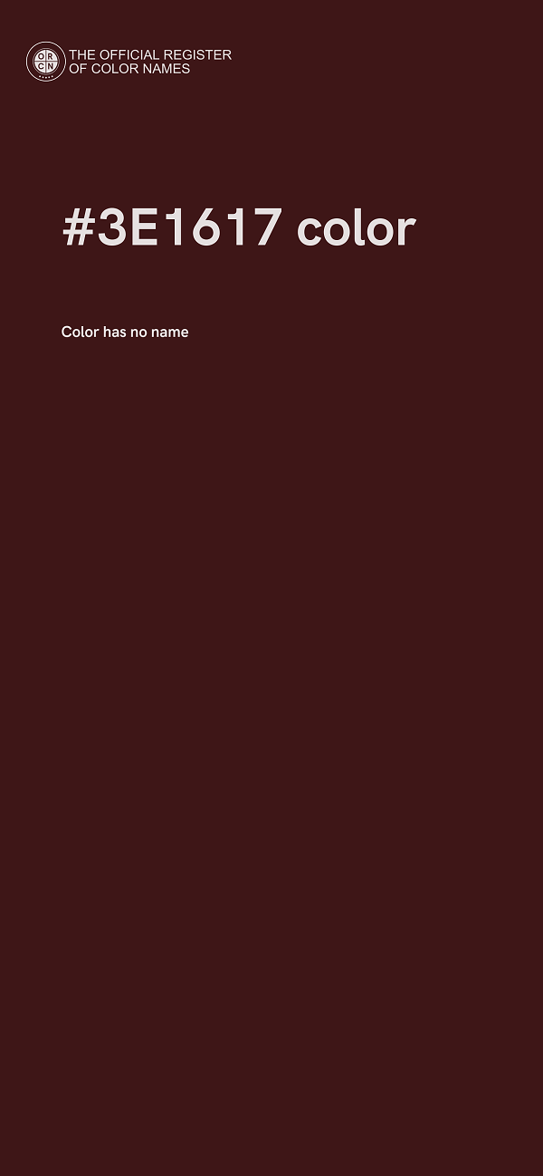 #3E1617 color image