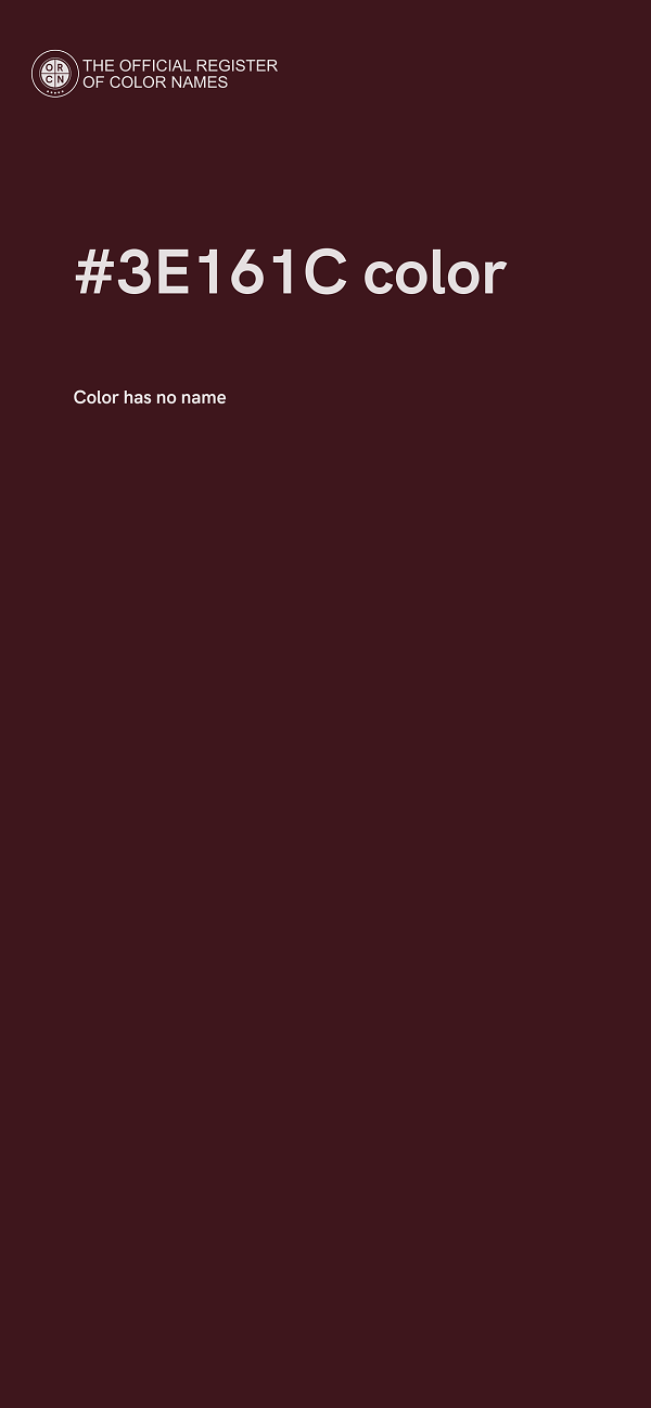 #3E161C color image