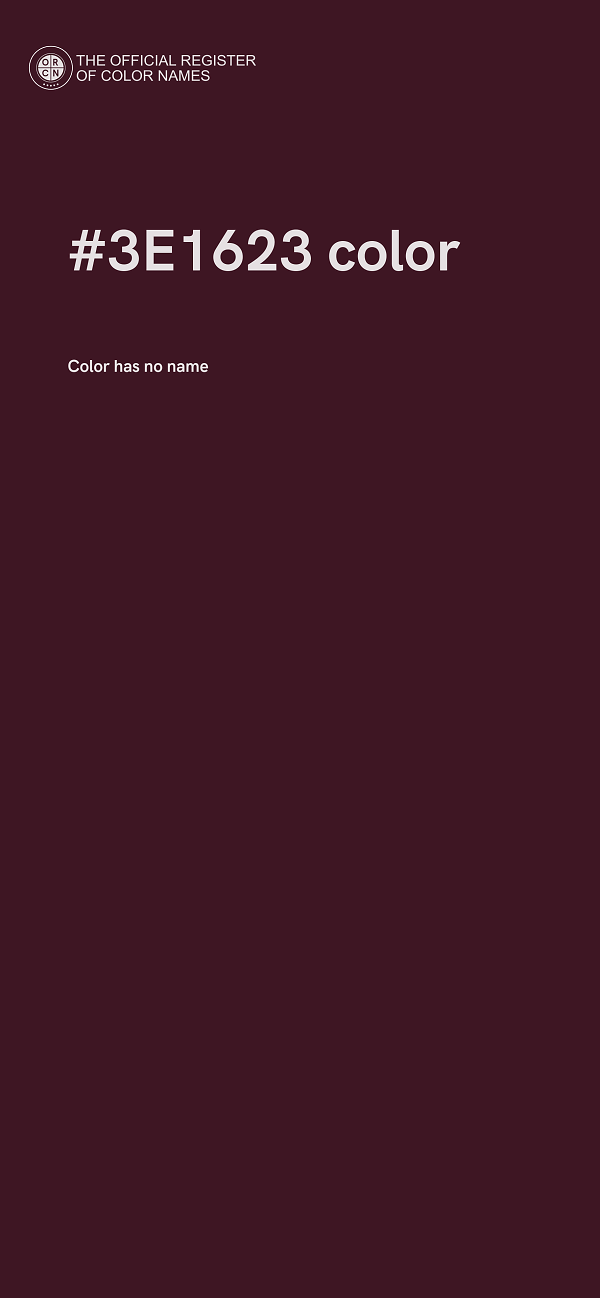 #3E1623 color image