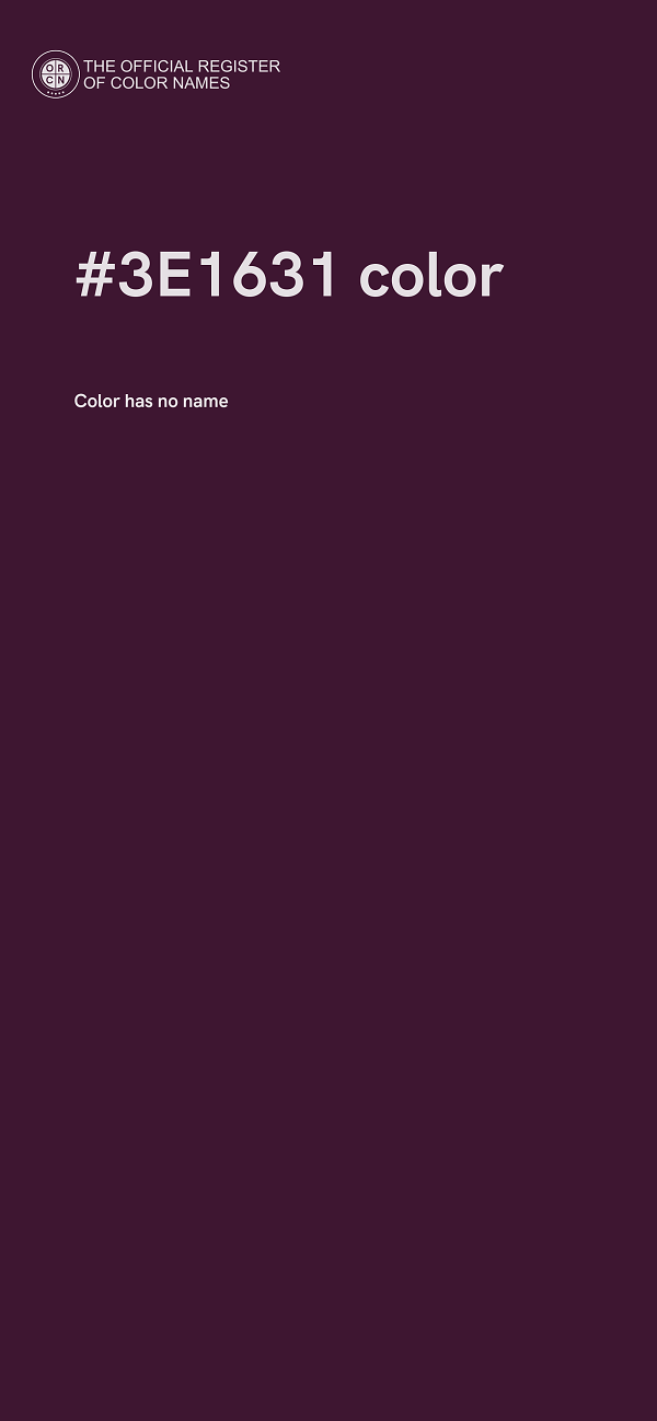 #3E1631 color image