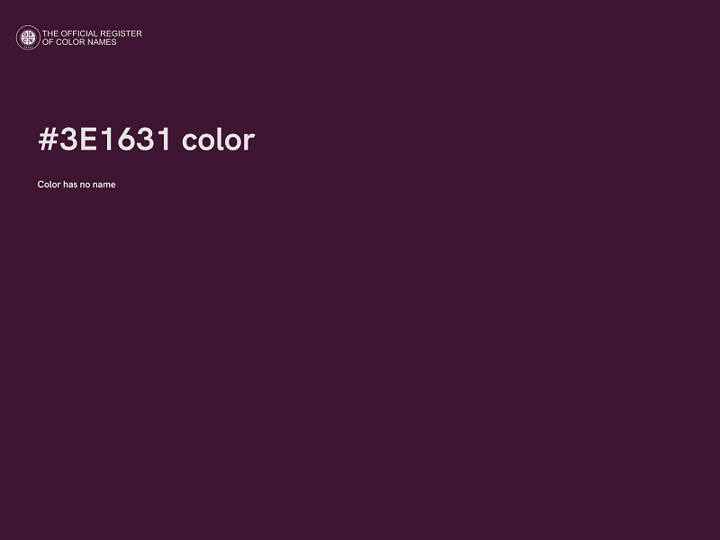 #3E1631 color image