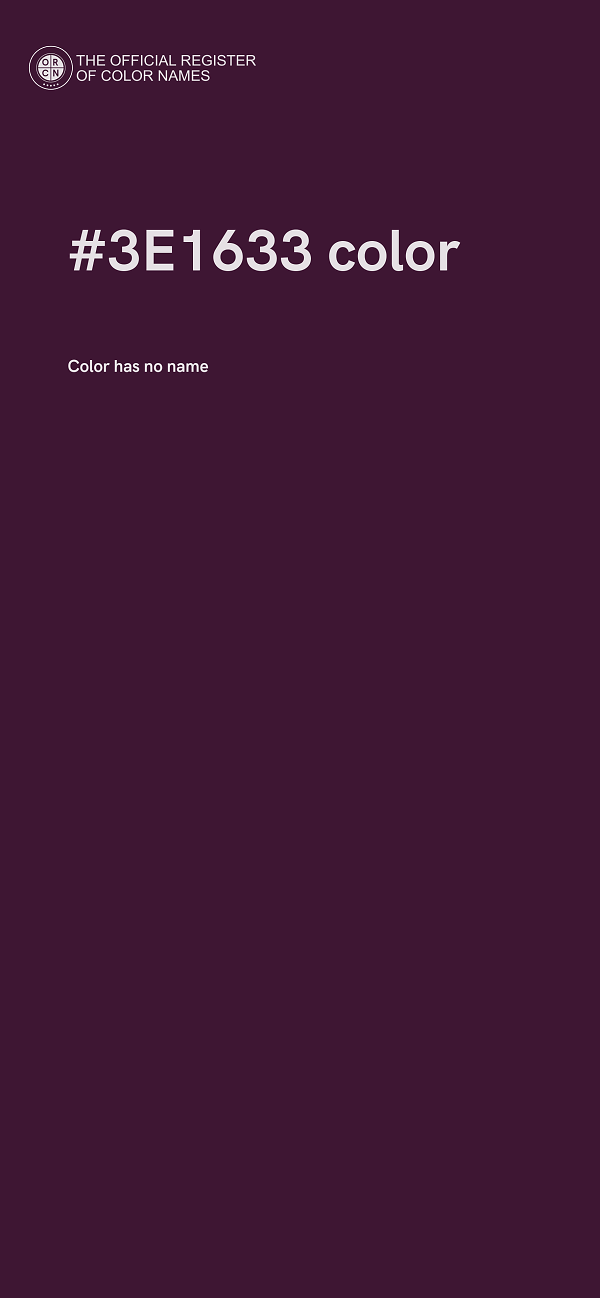 #3E1633 color image