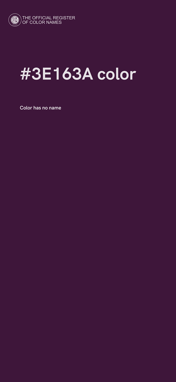 #3E163A color image