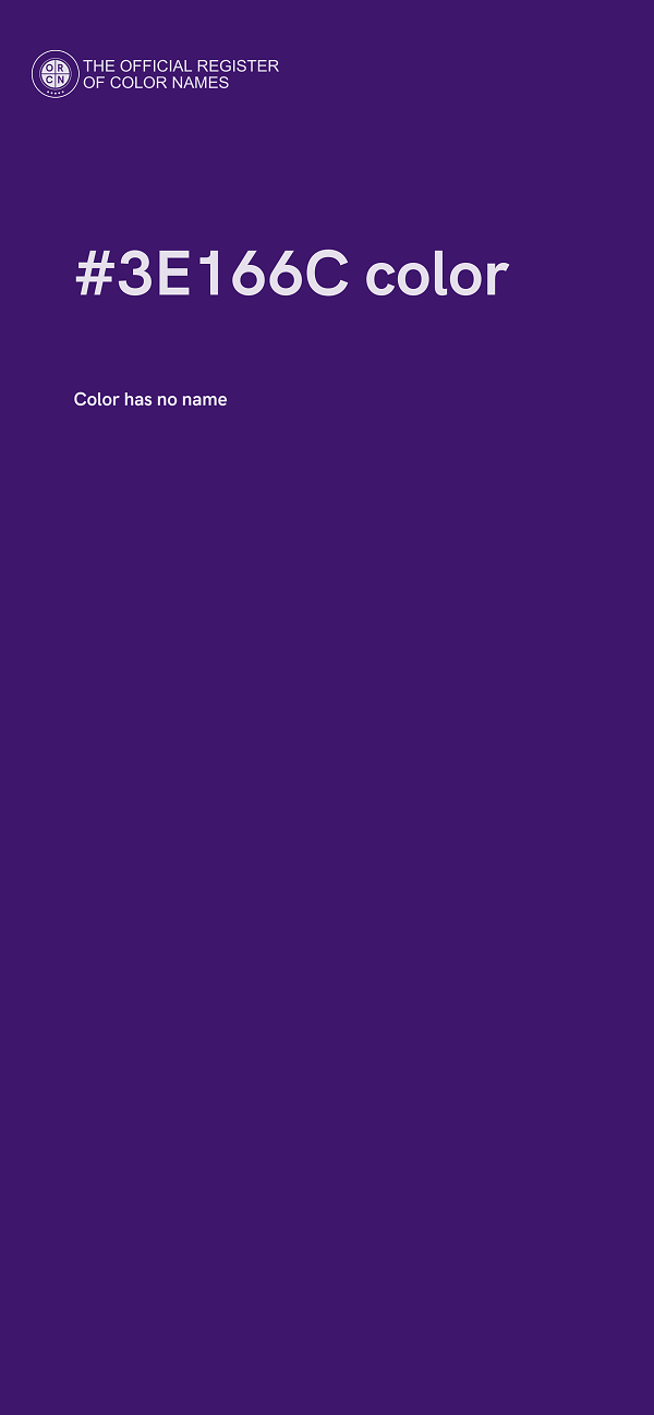 #3E166C color image