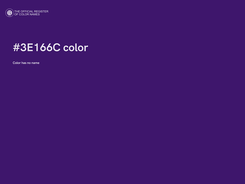 #3E166C color image