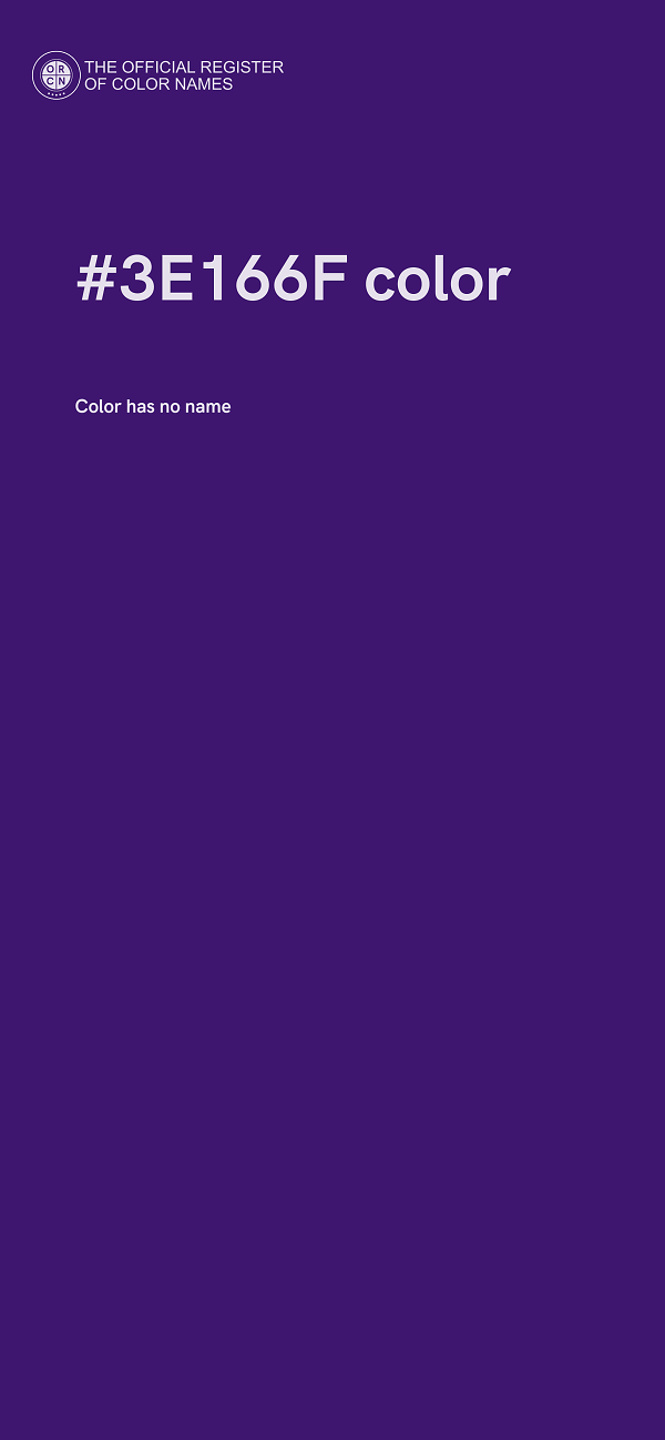 #3E166F color image