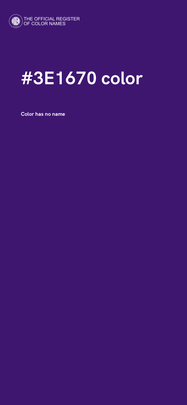 #3E1670 color image
