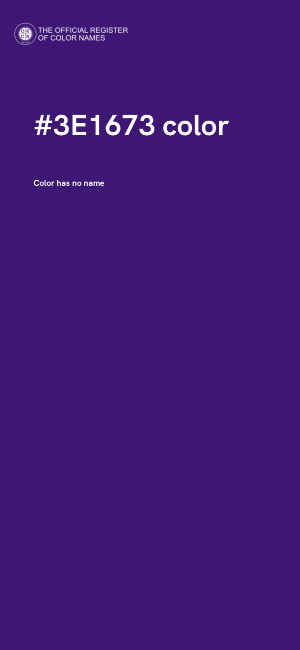 #3E1673 color image