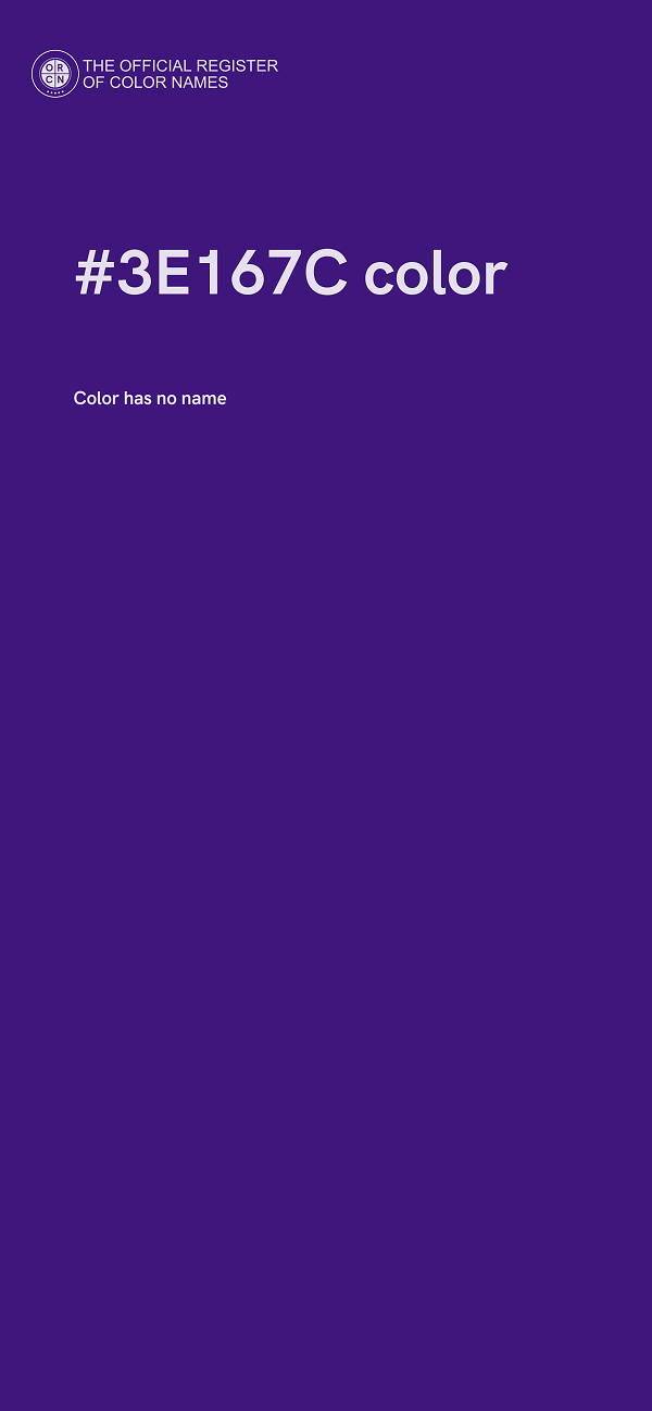 #3E167C color image