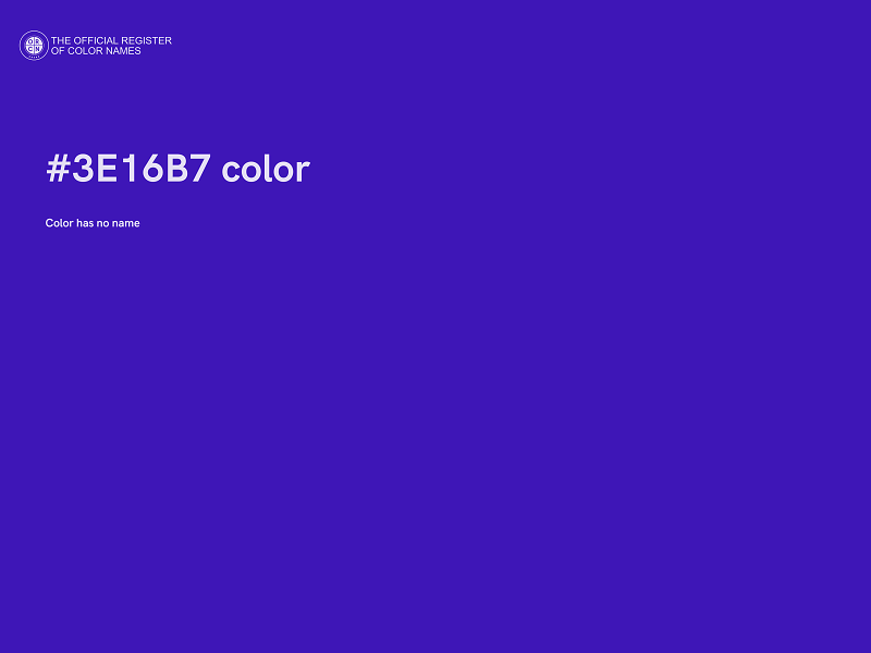 #3E16B7 color image