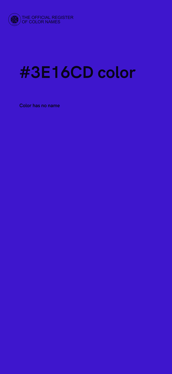 #3E16CD color image